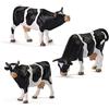 Evemodel 12pcs Modello Treni O Scala Fattoria Zoo Animali Figure Giocattoli 1:43 Verniciato PVC Nero Bianco Mucche Ferrovia Diorama AN4301