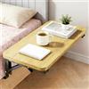 Zinueen Comodino Pieghevole da Appendere al letto, Organizer da Letto e Ripiano Sospeso in Legno (30 x 20 cm) - Comodino Salvaspazio e Scaffale per Dormitorio Degli Studenti (effetto legno naturale)