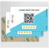 Plakode Carta QR Code con Adesivo - Raccogli le recensioni dei clienti facilmente, Formato biglietto da visita, ideale per ristoranti e negozi - Google recensioni (due)