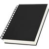 Yarotm Quaderni a Spirale A5 - Taccuino Pagine Bianche 1 Pezzi - 100g/m² Block Notes - Quaderno A5 Fogli Bianchi - 14x21cm Nero Taccuino Copertina Rigida - Diario Blocco Note 240 Pagine