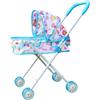 Passeggino Bambola Carrozzina Pieghevole Stroller Giocattolo con Capottina
