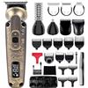 Hatteker Tagliacapelli da uomo, set di tagliacapelli professionale, tagliacapelli elettrico, tagliacapelli per naso, impermeabile, velocità regolabile 8 in 1 (Bronzo)