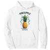 Mademark Sottosopra Ananas Express Tropical Retro Cool Vibes Felpa con Cappuccio, Unisex per Adulti, Bianco, L