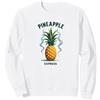 Mademark Sottosopra Ananas Express Tropical Retro Cool Vibes Felpa, Unisex per Adulti, Bianco, XL