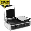 Piastra per panini in ghisa doppia - rigata/rigata - 1800 W