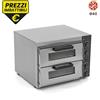 Forno elettrico per pizza - Vetro - 1+1pizze Ø40 cm