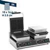 Piastra per Waffle Professionale - Doppia - 4 Pezzi