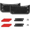 MyGadget 2x Reti Portabagagli [ 26 cm x 12 cm ] - da Incollare o Avvitare - Borsa Organizer per Interni di Auto | Camper | Bagagliaio | Barca, ecc. - Nero