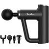 TERRAILLON - FITNESS MASSAGER Pistola massaggio muscolare multizone, 6 velocità di massaggio 1800-3200 RPM, Allevia e rilassa i muscoli, recupero muscolare, 4 punte, USB-C.
