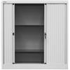 Bisley EuroTambour - Armadietto per tapparelle, 2 Ripiani, 2,5 OH, Larghezza 800 mm, in Metallo, Lg645, Struttura Grigio Chiaro, 43 x 80 x 103 cm