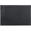 Relaxdays Zerbino Ingresso Casa, 60x40 cm, Tappetino Rettangolare Classico, in Gomma Antiscivolo, Indoor & Outdoor, Nero