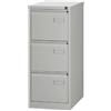 Bisley LIGHT - Armadio sospeso a Binario Singolo, DIN A4, 3 cassetti HR, in Metallo, 645 Grigio Chiaro, 62,2 x 41,3 x 101,6 cm