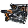 Beta BW 2056E 12V/19P - Valigia in Plastica con Assortimento di 147 Utensili per Manutenzione Generale incluso Trapano Avvitatore 12V