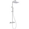 Ideal Standard Ceratherm T25 M Sistema vasca/doccia esterno, soffione doccia a risparmio idrico (12 l/min) con protezione antiscottatura e funzione termostato - Cromo (315x505.5x1117 mm)