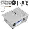 Strixorn Mini sega da tavolo multifunzione, 96 W, sega da tavolo rotonda per artigianato, 7 posizioni Power Portable Electric Wood Cutting Benchtop Cutter per legno, con 4 lame (A)
