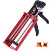 Y-Nut Pistola sigillante doppia per doppio componente (rapporto di miscelazione 1:1) fino a 400 ml pistola applicatore manuale per adesivi, sigillanti, epossidica, con 2 strumenti per cuciture in silicone