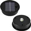 Joycabin 2 lampade solari di ricambio superiori da 8 cm con luce LED bianca calda, copertura solare, IP65, resistente all'acqua, scatola della batteria solare, pannello solare, pezzo di ricambio per