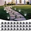 LOTMOS Luci Solari da Giardino, 30 Pezzi Faretti Sepolta Solari a Led da Esterno Impermeabile IP68, 8 LED Lampade Luce Solare da Terra Decor per Vialetto Cortile Prato Paesaggio, Bianco Freddo
