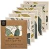 The Cosy Nest Company Confezione da 6 strofinacci svedesi a forma di foglia, colori misti, panni per la pulizia riutilizzabili, 100% biodegradabili e compostabili, ecologici, lavabili e assorbenti, alternativa per piatti