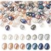 BB Beadthoven Beadthoven - 100 perle d'acqua dolce coltivate naturali in 4 stili di riso tinto barocco perle d'acqua dolce per la creazione di gioielli artigianali, foro: 0,5~0,7 mm