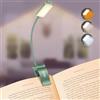 Gritin 9 LED Luce per Lettura Libri a Letto con Clip, Ricaricabile Lampada Luce da Lettura per Libro, 3 Temperatura Colore & Regolazione Continua, Ideale per Lampada Libro per Notturna-Verde Scuro