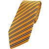 TigerTie - Cravatta - Uomo Giallo Gold Gelb Schwarz Silber Taglia unica