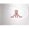 AZ FLAG Bandiera Stendardo del principe Alberto II di Monaco 150x90 cm | Uso interno ed esterno bandiera decorativa monegasca Etendard du Prince Albert II de Monaco con guaina per asta
