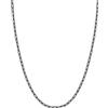 FOCALOOK Collana Donna Nera in Acciaio Inossidabile da 1,8mm Catenina Donna Acciaio Lungha Collana Catena Nera Catena di Ricambio 55cm+5cm Confezione Regalo