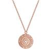 day berlin day.berlin collana Sun da donna placcata oro rosa 18k, con ciondolo a forma di sole e moneta, catena sottile regolabile 47+5cm, acciaio inox 316L, senza nichel e resistente all'acqua