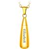 U7 Collana con Ciondolo Urna per Ceneria Goccia in Acciaio Inossidabile Impermeabile Collana Commemorativa Ciondolo Goccia con Catena Acciaio 46cm + 5cm colore oro