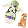 LuckyOpt Giocattolo squeaky per cani, giocattolo interattivo a forma di scarpa con squeaker e campana, giocattolo da masticare per la pulizia dei denti, riduce la noia, divertimento interno (giallo)