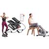 Sunny Health & Fitness Sunny Health and Fitness Total Body Smart 2-in-1 Stepper Machine, Total Body Workout, Adjustable + Magnetic Under Desk Mini Exercise Cycle Bike, Dual Function Pedal Exerciser