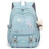 LANSHIYA Zaino per bambini per ragazze tinta unita scuola elementare studenti zaino carino borsa da viaggio all'aperto, A-blu, 12.5*8.6*17.7 inches, Stile-A