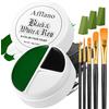 Afflano Verde Pittura Viso Trucco Strega Halloween, Verde Bianco Nero Corpo Vernice 76g, Face Paint Per Natale In Maschera Gamora Hulk Mostro Pittura Del Corpo Trucchi Zombie Carnevale Fx Cosplay 9pz