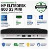Pc Rigenerato HP EliteDesk 800 G3 Mini i5-7400T Ram 16GB SSD 512GB Windows 11 Pro