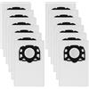 LIAILA Applicabile a Kärcher Sacchetto Filtro in Vello Set di ricambio da 12 per Karcher WD4 WD5 WD6 MV4 MV5 MV6 per Kärcher KFI 487, Sacchetti Aspirapolvere Parti di ricambio per 2.863-006.0