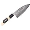 Cocktail Coltello Deba giapponese artigianale Kozabe lama martellata 12 cm - forgiato a mano
