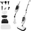 Roadtime Pulitore a vapore manuale da 1300 W, 300 ml, pulitore a vapore multiuso con 10 accessori, pulitore a vapore portatile a 100 °C, con contenitore dell'acqua rimovibile, pulizia di pavimenti