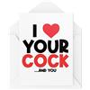 Tongue in Peach Carte divertenti | I Love Your C* Ck And You Card | Per Lui Fidanzato Marito San Valentino Anniversario Compleanno Amore Cheeky Rude | CBH952