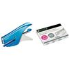 Leitz Cucitrice a Pinza, Capacità fino a 15 Fogli, Blu Metallizzato + Leitz Punti Power Performance P2 (No. 8), Acciaio Galvanizzato, Confezione da 1000 Punti