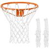 Yooyan Rete di ricambio per canestro da basket, per 12 passanti, rete da basket, rete per canestro da basket per interni ed esterni (bianco)