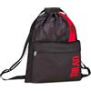 Seven Sacca Sportiva Milan, Nero, Struttura morbida, chiusura coulisse, Tasca frontale, Accessori Sport, Calcio, Scuola, Per bambini e ragazzi, Indea regalo tifoso