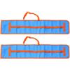 SACAR Custodia Porta Ombrellone da Spiaggia 105x18 cm - Cotone e Poliestere con Cuciture Rinforzate e Tracolla - Borsa Trasporto Ombrelloni Mare (2 pezzi BLUE/ORANGE)