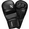 Hayabusa T3 da 7oz Guantoni ibridi da allenamento e grappling - Nero, Grande