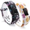 Ruentech Cinturino di ricambio per Garmin Vivofit Jr 2 S per bambini, regolabile, decorato, in silicone, per Activity Tracker Garmin Vivofit Jr 2, 2-F
