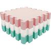 Mocosy 18Pcs Tappetini Fitness ad Incastro 30x30cm Tappeto Palestra, Rosa