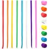 Bangbobi 8 Rotoli di Carta crespa Colorata, Nastri crespa Arcobaleno Multicolore, 4,5 cm x 25 m per Matrimoni, Carnevale, Decorazioni per Feste