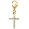Engelsrufer Ciondolo da donna in argento sterling, chiusura a moschettone, senza nichel, 12 mm, Argento sterling, Zirconia cubica