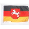 AZ FLAG Bandiera Bassa Sassonia 45x30 cm - Bandierina Land Di Niedersachsen - Germania 30 x 45 cm Cordicelle