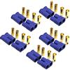 Boladge 5 coppie Connettore Batteria EC8 Connettore a Banana Maschio e Femmina Proiettile 8,0mm Placcato Oro per RC ESC LIPO Batteria Dispositivo Motore Elettrico